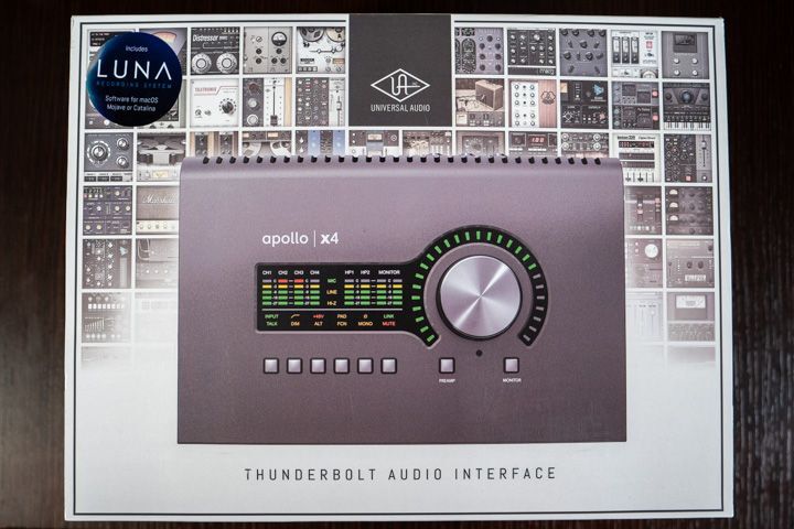 La scatola della Apollo x4 di Universal Audio
