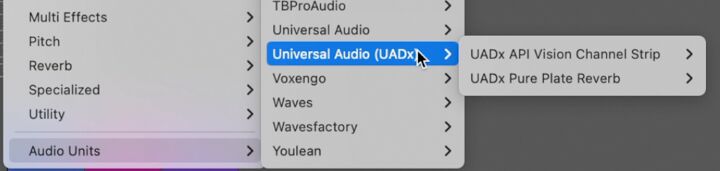 Audio Units Universal Audio UADx